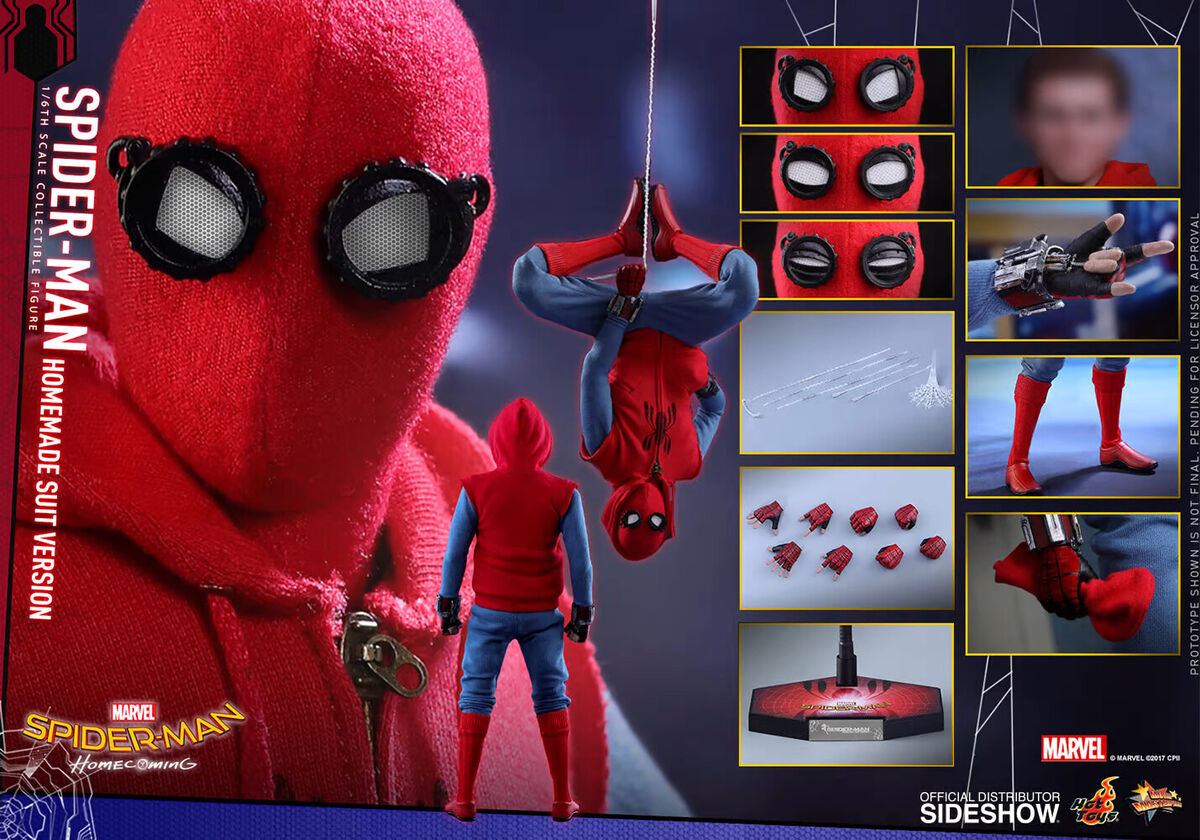 Hot Toys MMS414 Spiderman Homecoming Homemade Suit 1/6 Hot Toys MMS414 Spiderman Homecoming Homemade Suit 1/6