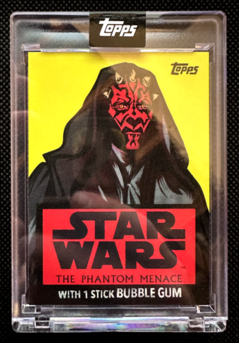 2022 Topps Star Wars Wrapper Art Collection Darth Maul The Phantom Menace - Picture 1 of 2