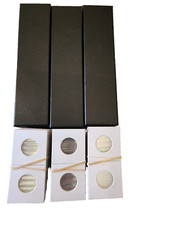 3 Guardhouse 2x2x9 Black Storage Box 300 2x2 Quarter Cardboard Coin Holder Flip