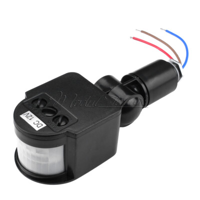 12M Security PIR Infrared Motion Sensor Detector Wall LED Light Outdoor RF 180°