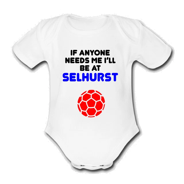 PSYCHOBABY crystal@@palace SELHURST PALACE Strampler Baby Weste Grow Body FUSSBALL süß