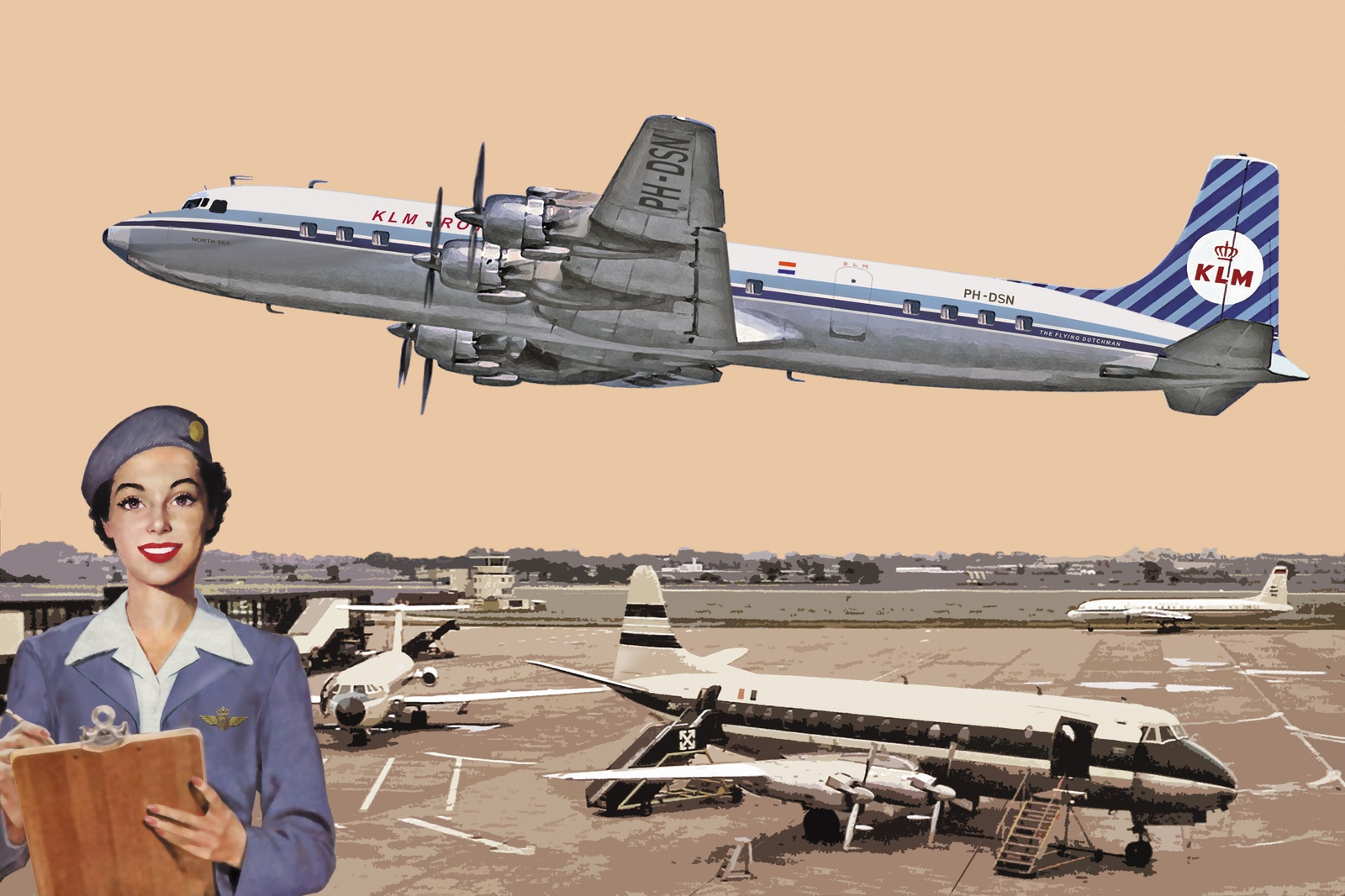 Roden 302 - 1:144 Douglas DC-7C Royal Dutch Airlines (KLM) - New