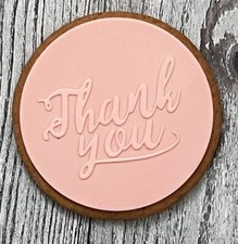 Thank You Cookie Stamp Pop-Out Debosser Fondant Teacher Cookie Cutter