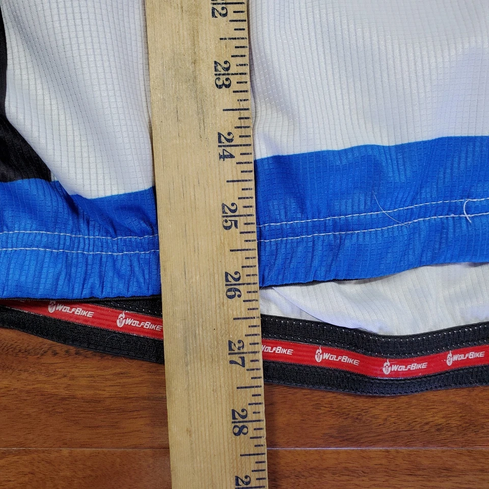 Wolfbike Cycling Jersey White Red And Blue Men’s Size Extra Large XL - Image 4 of 4