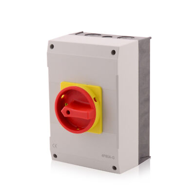 Hauptschalter 80A 3-polig im Gehäuse, Reparaturschalter, NEU+OVP JS3P80A-G