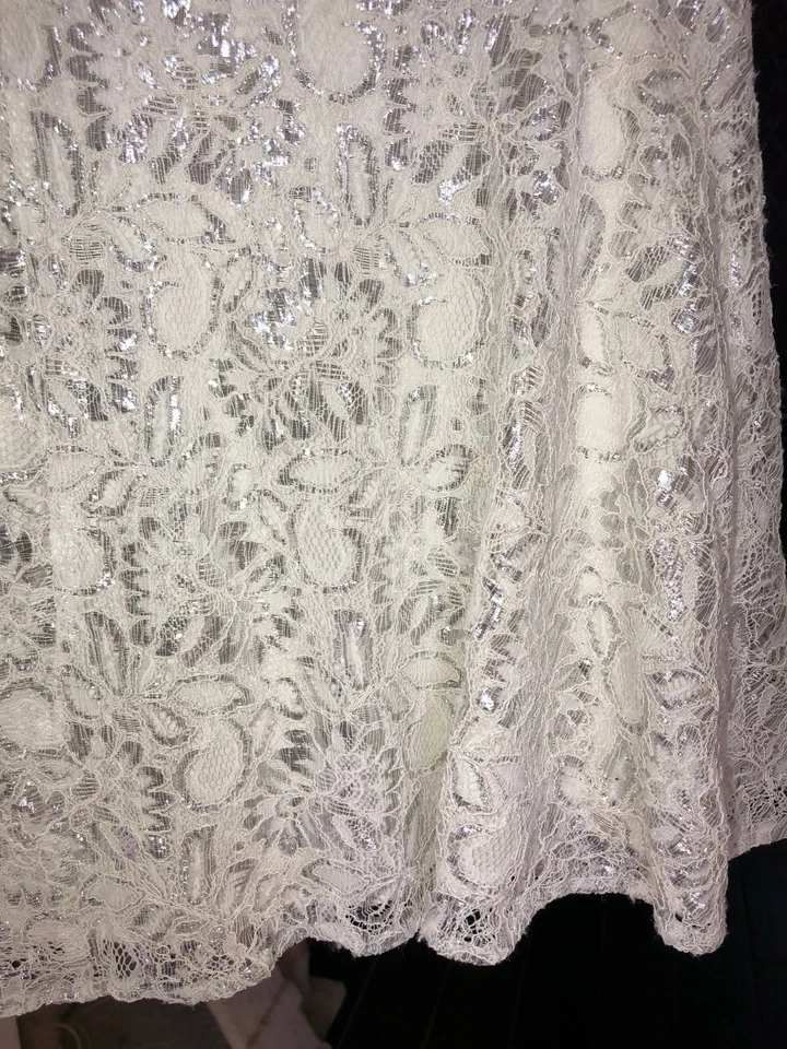 Minifalda Hollister Floral Plateada/Blanca M Foto 4 de 4