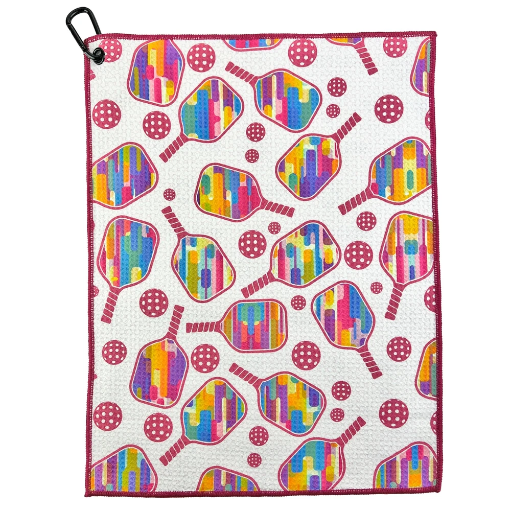 Pickleball Towel | Paddle and Balls Pickleball Towel | Pickleball Gift for Wo...