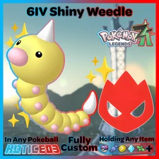 ✨ Shiny Alpha Weedle 6IV + EVs ✨ Pokemon Legends ZA 🚀 Fast 🚀