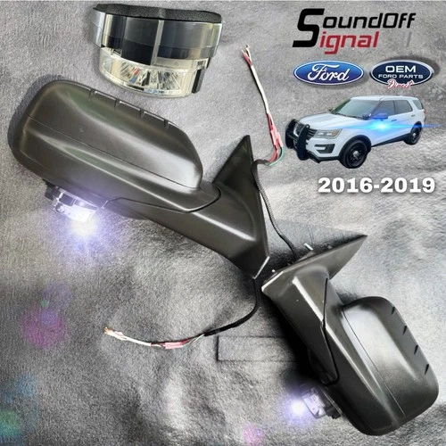 SoundOff Signal LED Police Intersector Door Mirrors OEM Ford / Explore/Utility