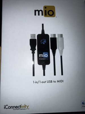 iConnectivity Mio 1-in 1-out USB to MIDI Interface for Mac & PC.