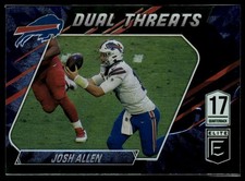 2021 Donruss Elite #DT2 Josh Allen Dual Threats Green