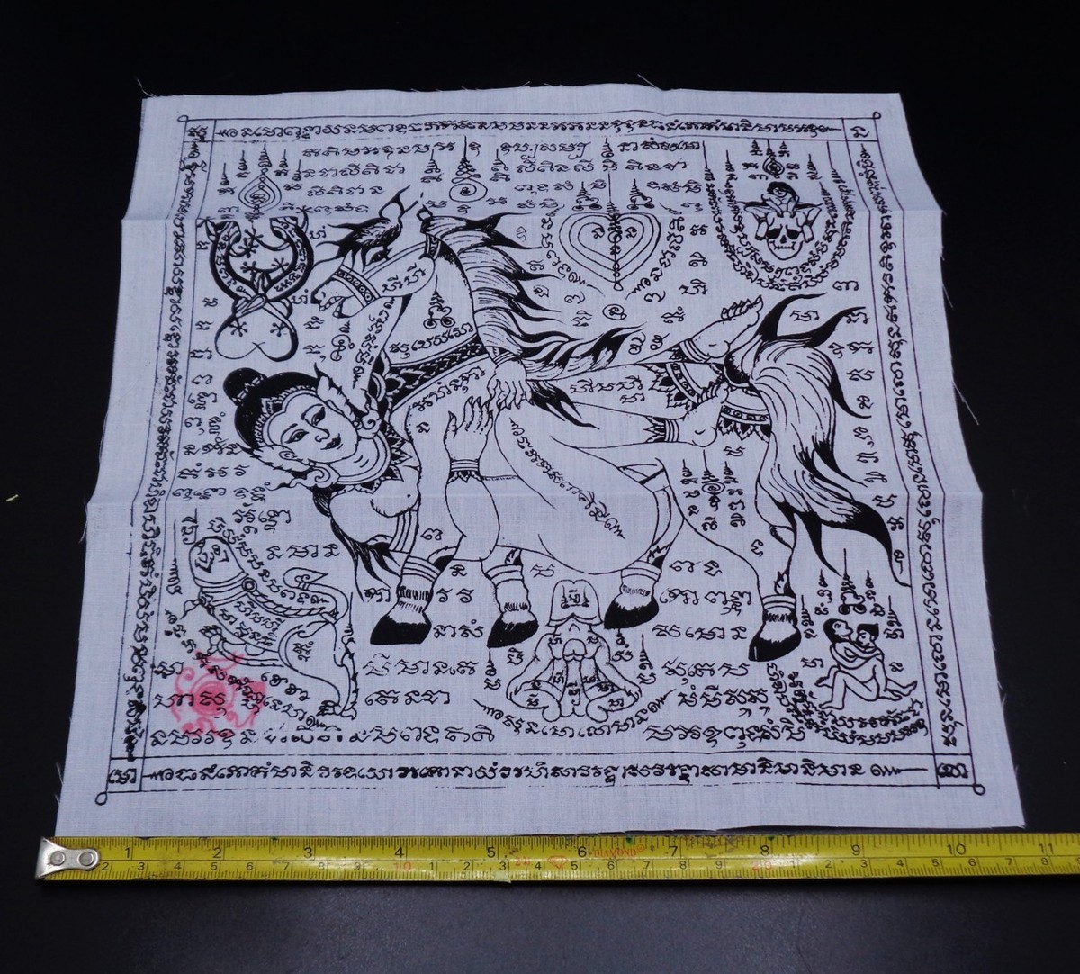 古代伝承　Spiritual amulet　パンネン　ンガンセップナン 恋愛性愛 Sex Attraction Horse Sep Nang Thai Amulet Fabric Yantra Magic Love
