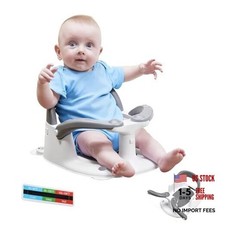 Baby Bath seat for Babies 6 Months up, 360 Stable Toddler Bath Dark Gray