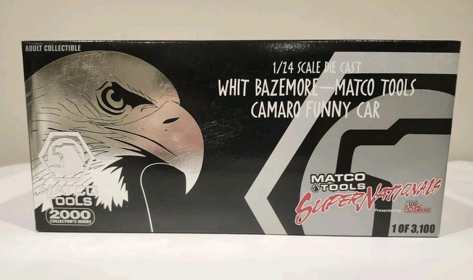 1/24 Die Cast Matco Tools Whit Bazemore Camaro Funny Car Kendall Oil 1/3.100 Foto 2 de 4