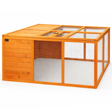 KCT 4X4 WOODEN PET RUN 4FT SQUARE PLAYPEN FOR SMALL ANIMALS RABBIT ENCLOSURE