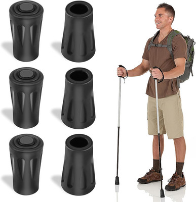 Nordic Walking Stöcke Gummipuffer 6 Stück, Gummipuffer für Wanderstöcke, Wanders