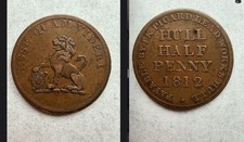 {793} YORKSHIRE HULL Half Penny Token I.K PICARD Leads Works. 1812  W.776.RR??