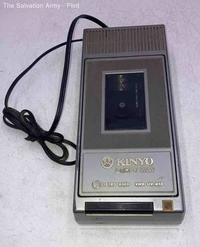 Kinyo UV-413 Black Super Slim Video Cassette Tape Electric Corded VHS Rewinder