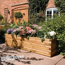 Wooden Timber Patio Trough Planter 1.8m Pressure Treated