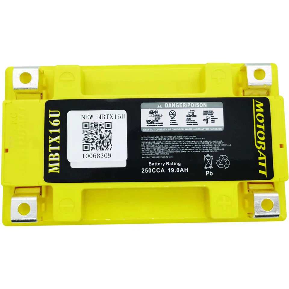 Motobatt Battery For Suzuki VZR1800 (M109R) 1800cc 06-13 — 第 4/4 张图片