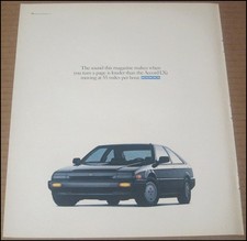 1987 Honda Accord LXi Print Ad Car Automobile 10" x 12" Vintage Advertisement
