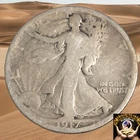 1917 S REVERSE Walking Liberty Half Dollar, Good Condition, RARE Semi-key Date