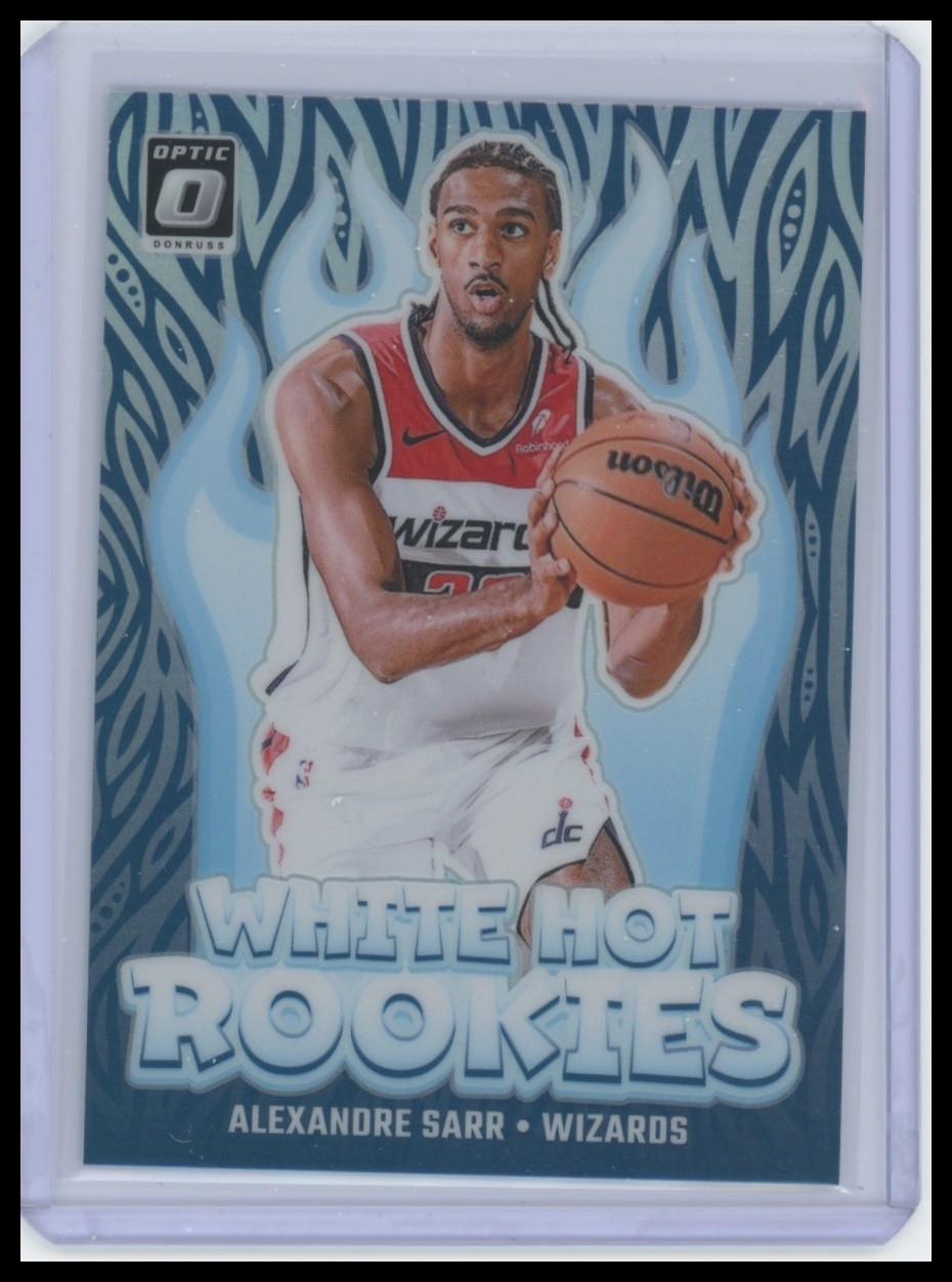 2024-25 Donruss Optic #14 Alexandre Sarr White Hot Rookies Holo