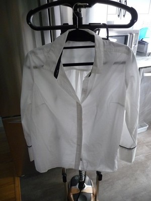 A NEW DAY TARGET WHITE WITH BLACK DECORATIVE ELEMENTS BUTTON DOWN SHIRT XXL