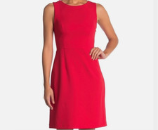 Betsey Johnson Red Cross-Back Cutout Dress Size 14 Designer Cocktail Party