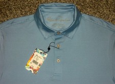 NWT Men's ROBERT GRAHAM Classic Fit Polo M SKY BLUE w/RG Logos