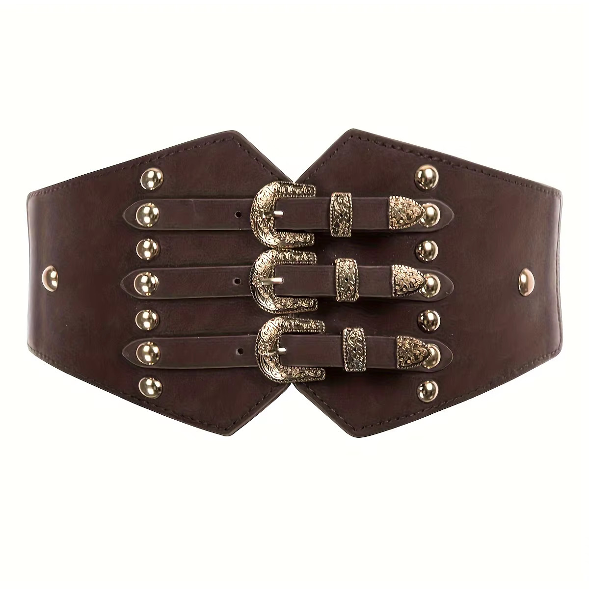 Cinturón corsé ancho para mujer vintage cintura elástica ajustador retro boho elástico faja