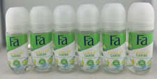 Fa Limones Del Caribe Women Deodorant Roll-On Sweat Odor Protection 50ml 6-Pack
