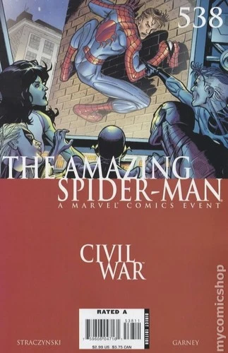Amazing Spider-Man #538A Garney VF- 7.5 2007 Stock Image