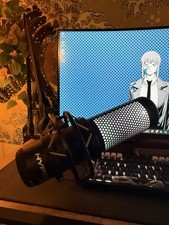 HyperX - QuadCast S Wired RGB USB Condenser Microphone for Gaming with Arm.