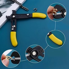 Precise Crafty Rust-Resistant Manual Opening/Closing Jewelry Making Chain Pliers