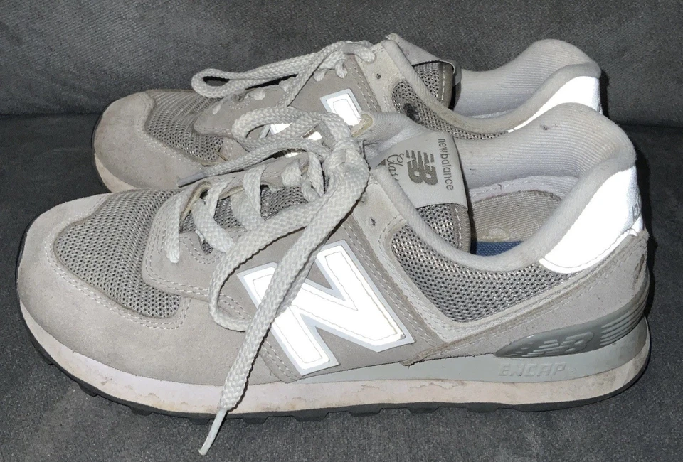 New Balance Encap 574 Athletic Shoes Womens uk 4.5 Leather suede Beige mushroom - Image 3 of 4
