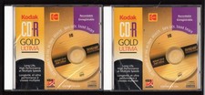 Kodak CD-R 74 GOLD Ultima  - 650 MB/74 Min 1x-8x - NEW/SEALED (2 pack)