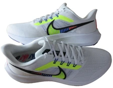 Nike Men's Air Zoom Pegasus 39 PRM Running Shoes White Black Volt Size 10.5 NIB
