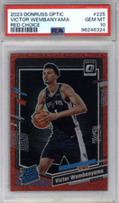VICTOR WEMBANYAMA 2023-24 OPTIC RATED ROOKIE RED CHOICE GEM RC /88 PSA 10 Q4244