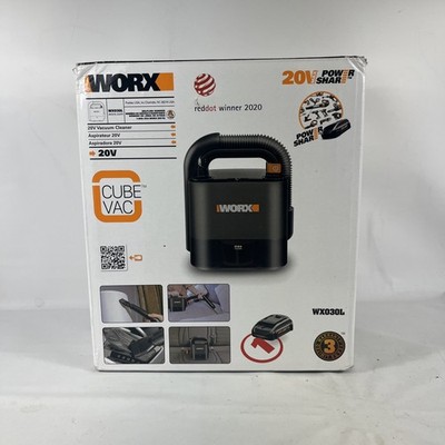 Worx WX030L 20 Volt Vacuum Cleaner With 2 Tool Tips, Battery & Charger Included