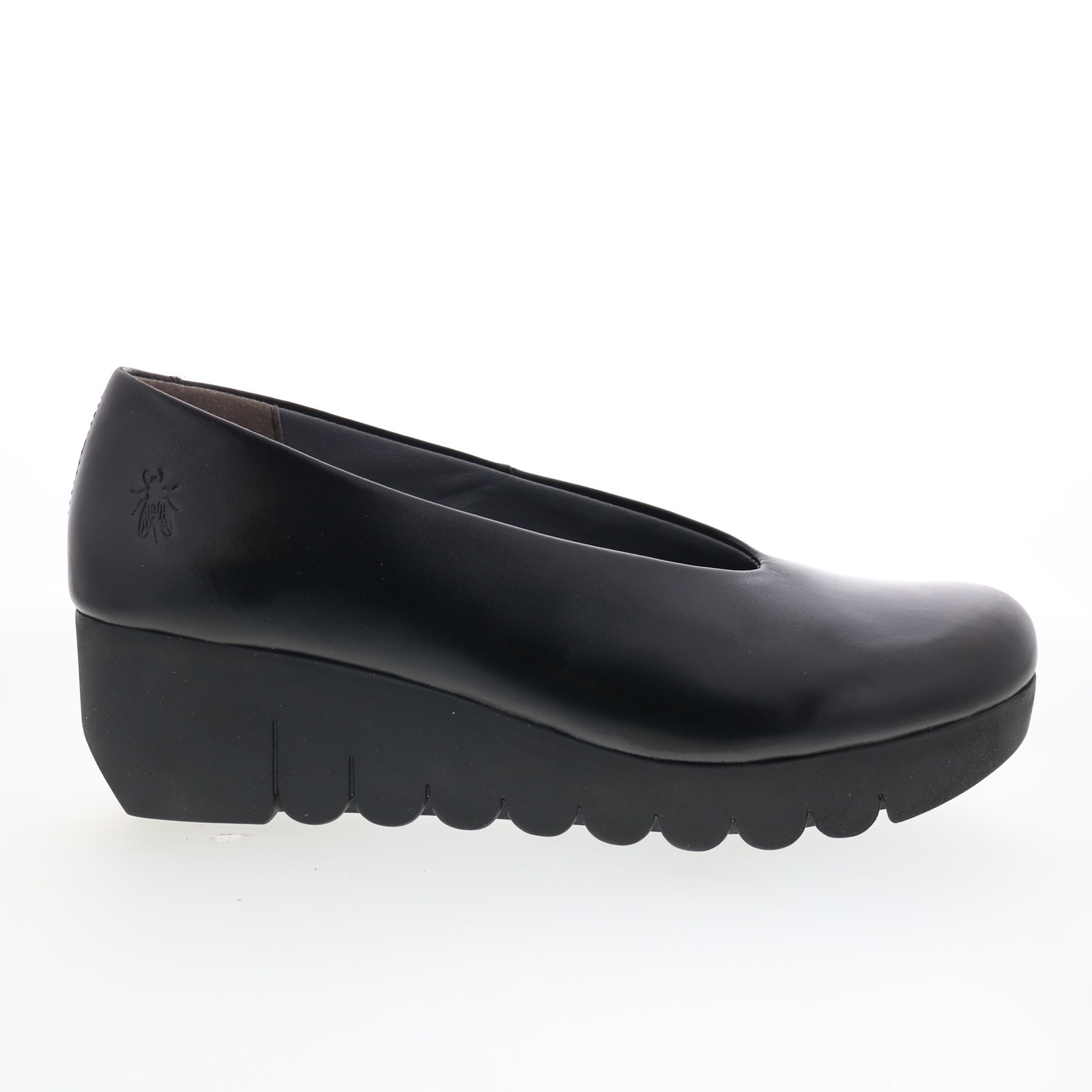 Fly London Voly VOLY200FLY-000 Womens Black Leather Loafer Flats Shoes 40