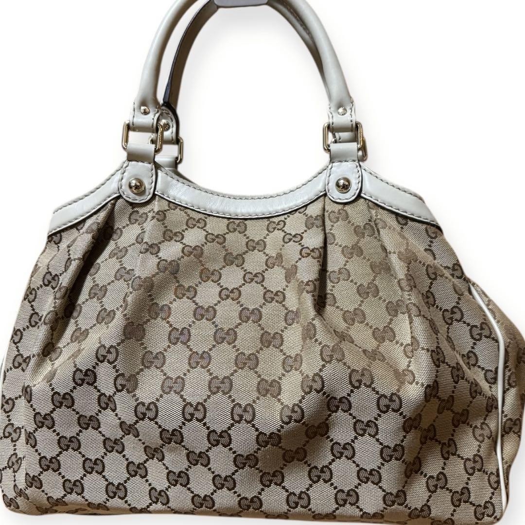 Gucci Sookie GG Canvas Leather Shoulder Bag for Women