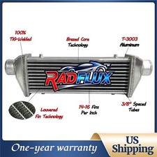 27 X 9x 4 Intercooler 3 Inletoutlet Tube Fin Universal Aluminum Polished 27 X 9x 4 Intercooler 3 Inletoutlet Tube Fin Universal Aluminum Polished