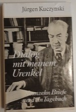 Buch Dialog mit meinem Urenkel, J&uuml;rgen Kuczynski, Aufbau-Verlag 1988 DDR