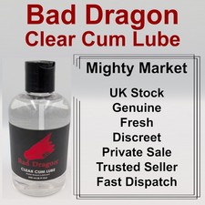 Bad Dragon Clear Cum Lube 250ml / 8oz Bottles Brand New Sealed Genuine Import 💦