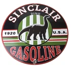 Vintage Sinclair Gasoline Sign - Porcelain Gas Pump Station Dino Ad Sign
