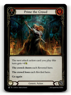 FOIL - Flesh And Blood Prime the Crowd (Red) (C) - Super Slam