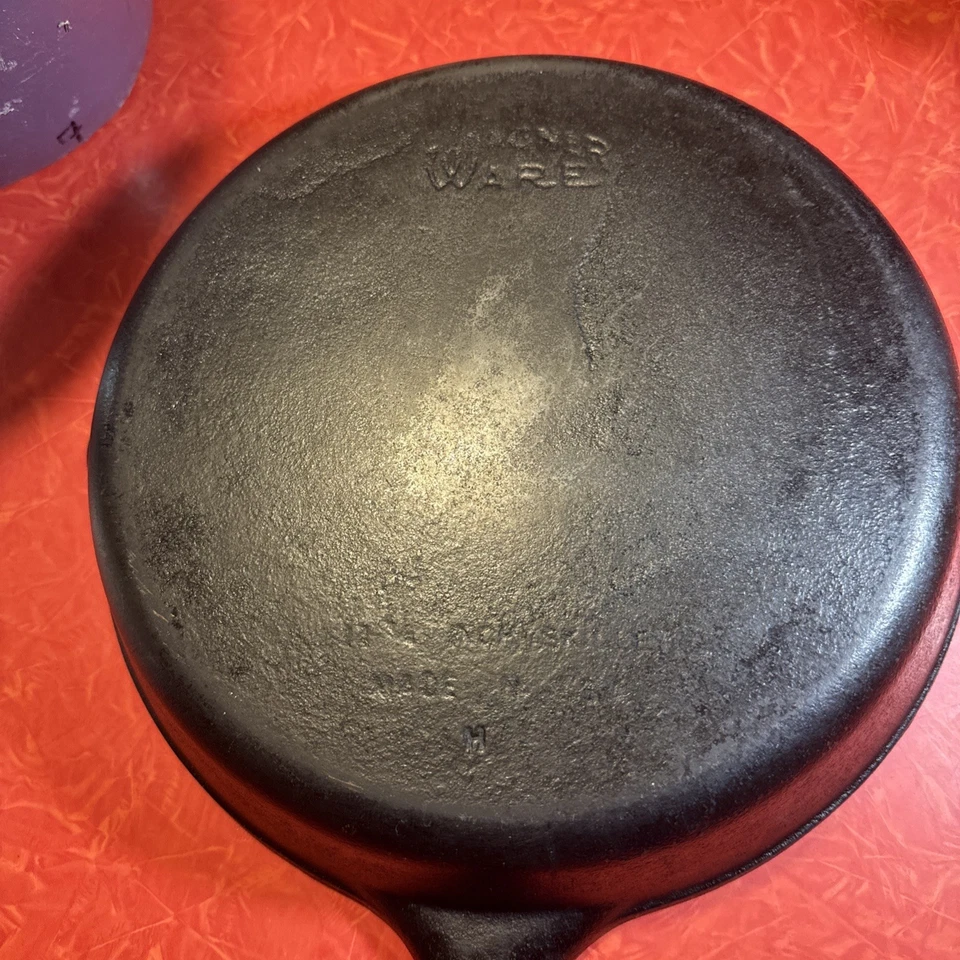 Wagner Ware No. 10 frigideiras de ferro fundido 11 3/4 polegadas frigideira antiga EUA - Imagem 4 de 4