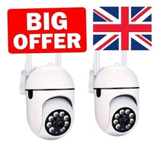 "2-Pack Wireless Security Cameras with Night Vision & Motion Detection"