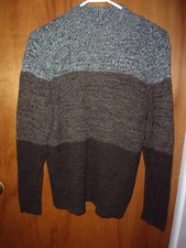 STUDIO WORKS MOCK TURTLENECK SWEATER IN BROWN SHADES XL WOMEN